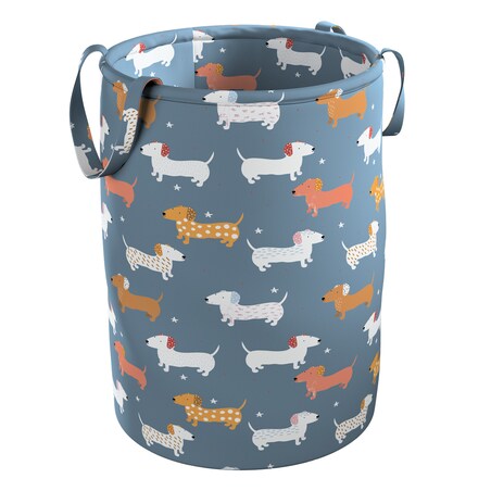 Kosz na zabawki Tobi, niebieski, 40x50cm, Magic Collection