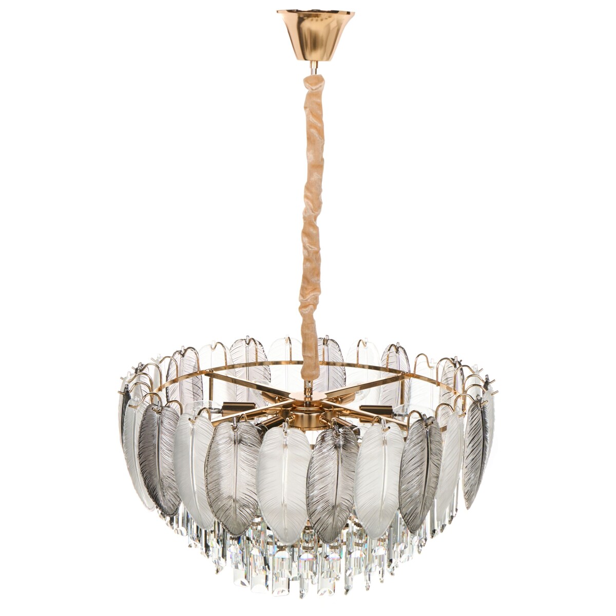 Żyrandol CANAGUA Szkło Mosiężny