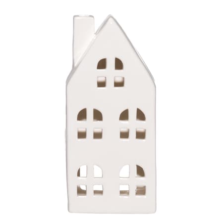 Ceramiczny lampion domek, wys. 17 cm