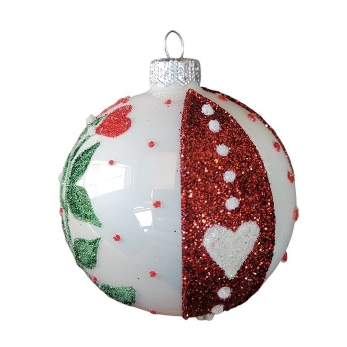 Bombka szklana 4 szt. Ø 100 mm FOLCLORE