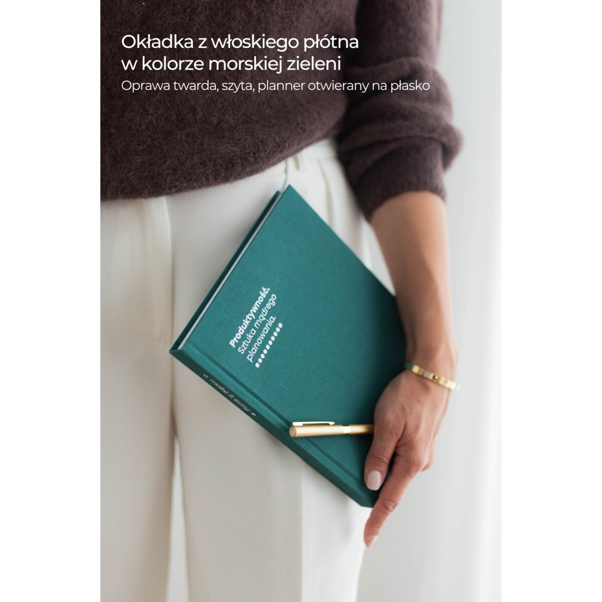 Planner produktywności – dzienny – BOTTLE GREEN