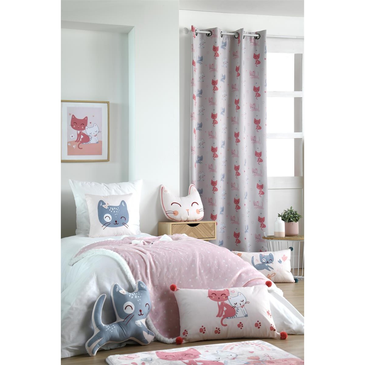 Dywanik dziecięcy ZOELINE różowy, 45 x 75 cm