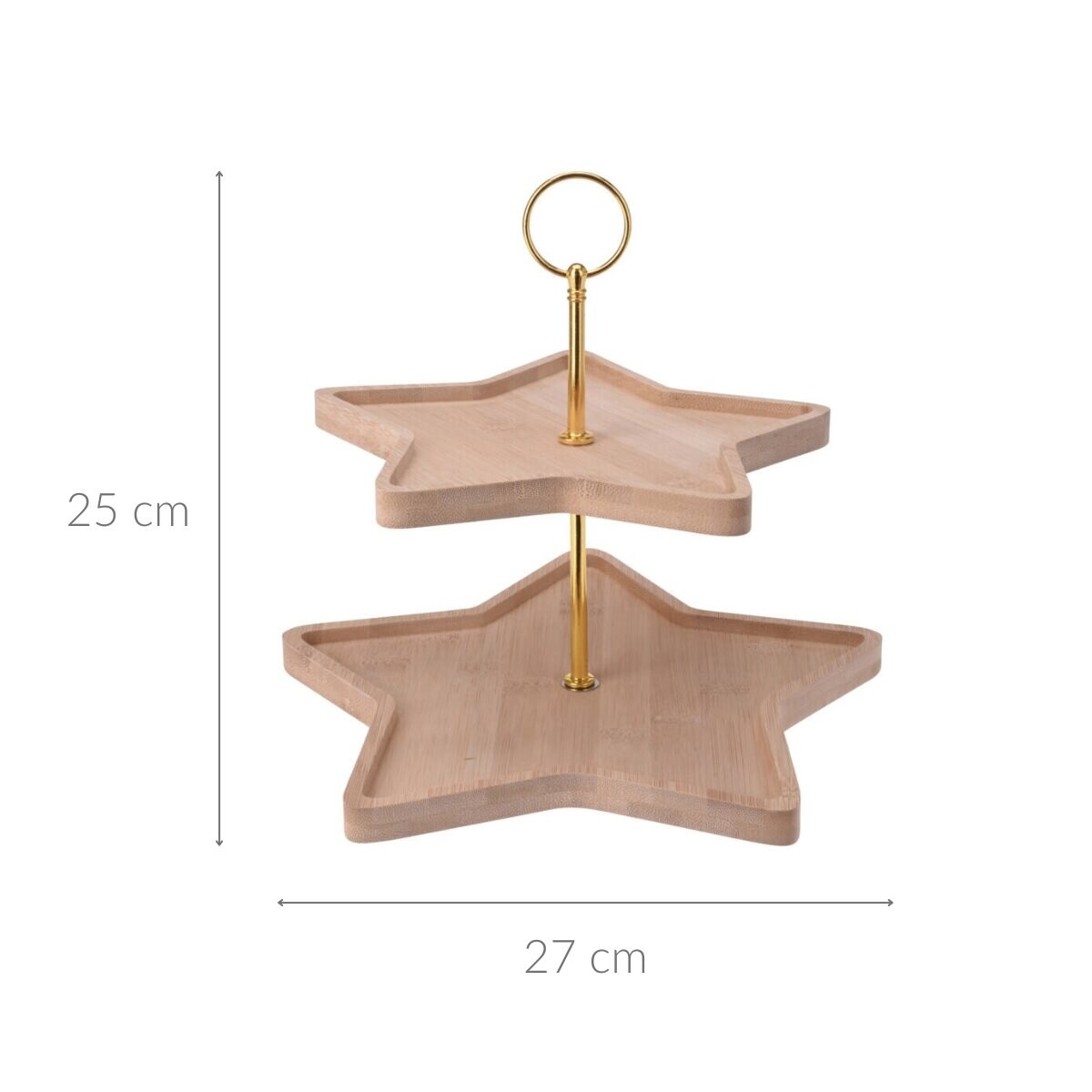 Patera dwupoziomowa w kształcie gwiazdki, 25 cm