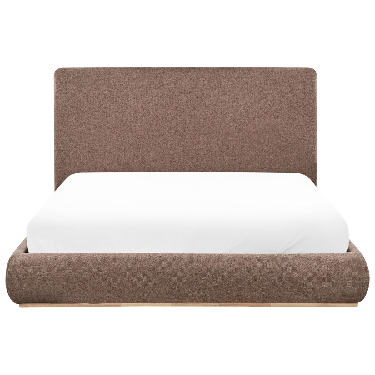 Łóżko z pojemnikiem CAMPAGNE 160 x 200 cm Ciemnobrązowy
