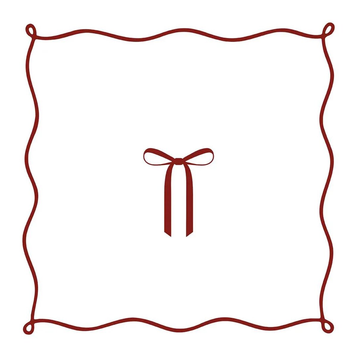 Serwetki świąteczne - elegancka kokardka (2szt.)