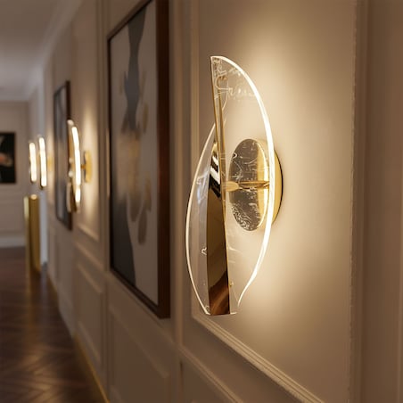 Kinkiet G128-W Led Złoty, Metal