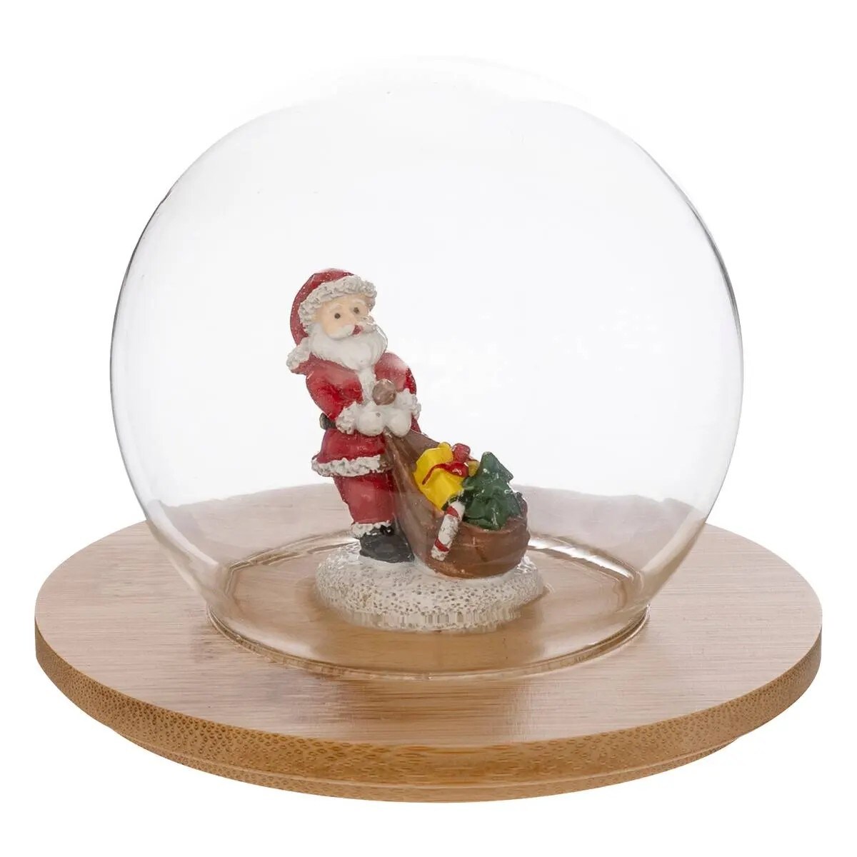 Kubek świąteczny ze szklaną kulą i Mikołajem 550 ml