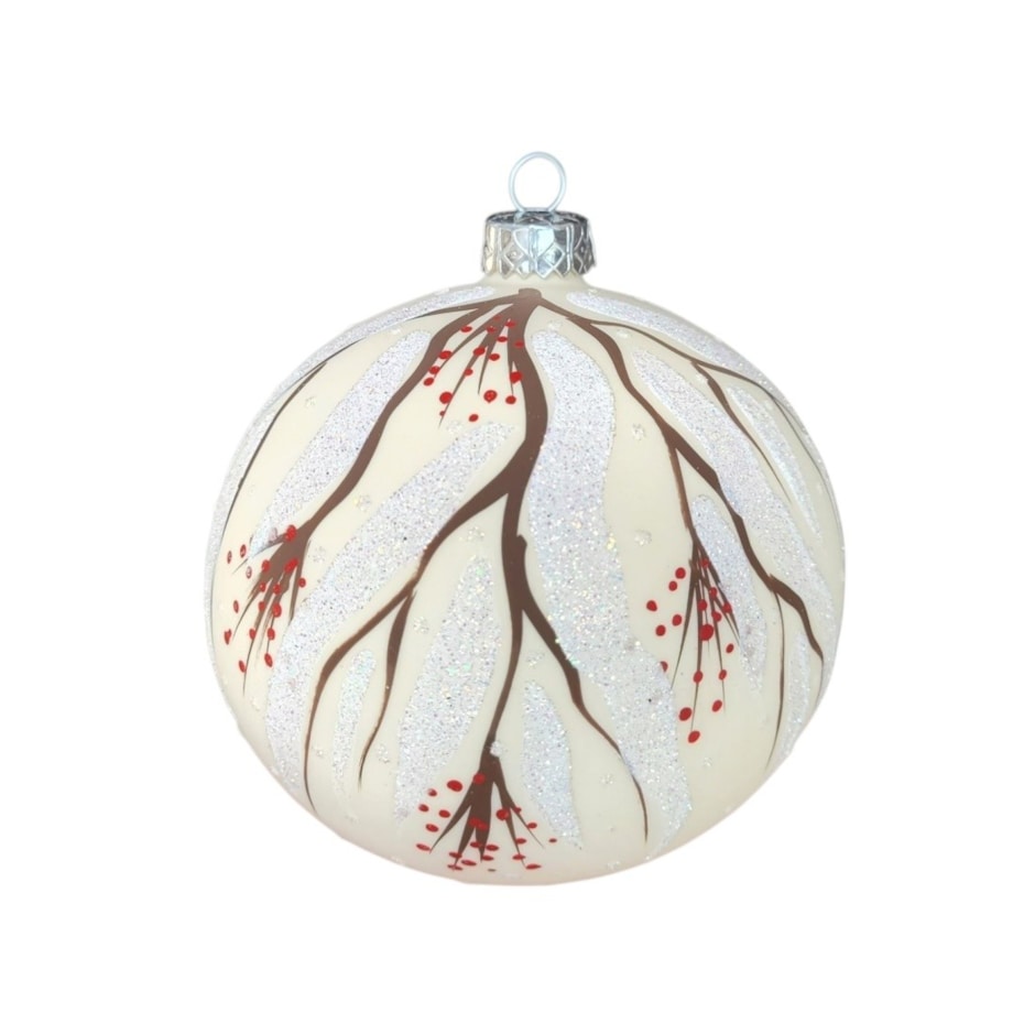 Bombka szklana 4 szt. Ø 100 mm PTASZKI gile