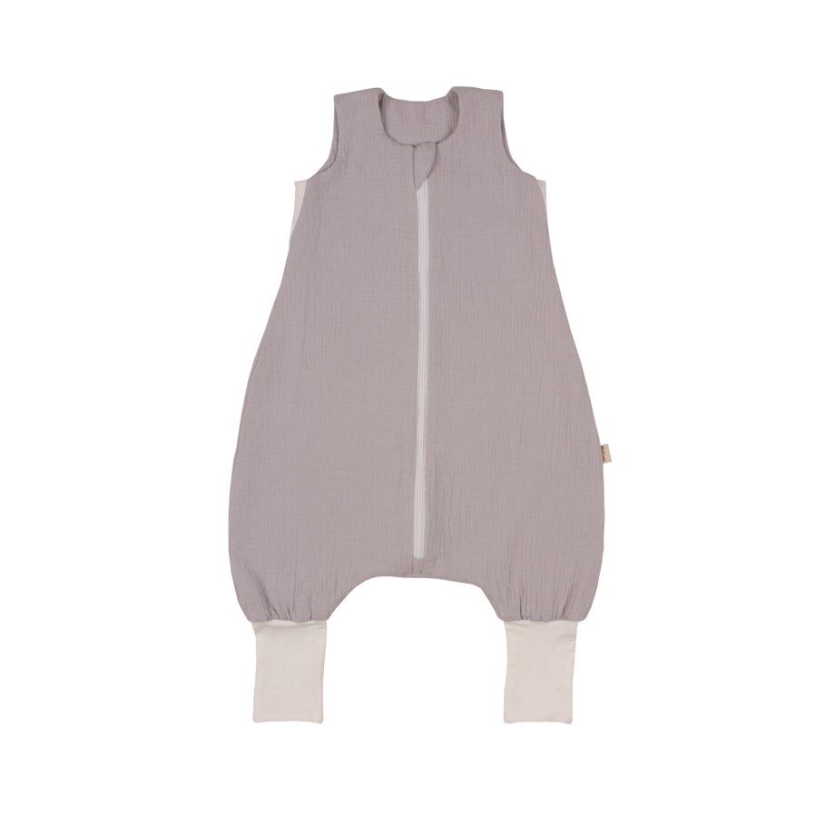 Śpiworek do spania z nogawkami muślinowy grey