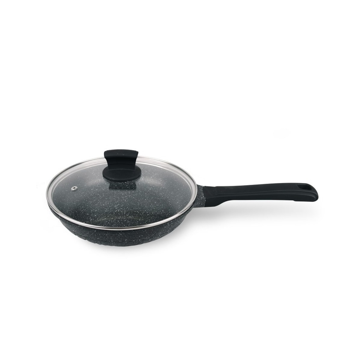 Maestro patelnia z powłoką granitową z pokrywką 24cm MR122524