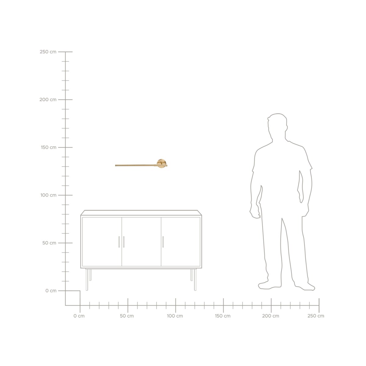Kinkiet LED obrazowy/łazienkowy VOLOGNE Metal Złoty