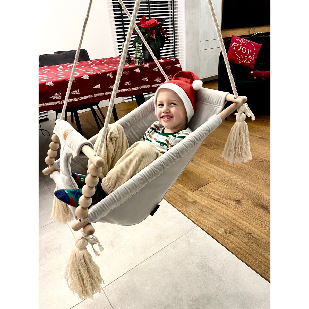 Huśtawka leżaczek - velvet srebrna