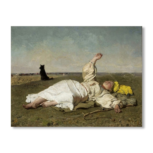Józef Chełmoński Babie lato obraz 90cm x 120cm