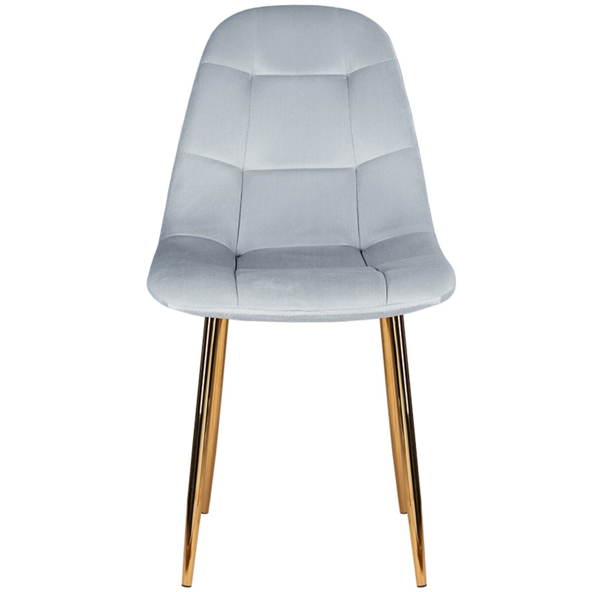 Krzesło tapicerowane welurowe do salonu jadalni glamour pikowane złote