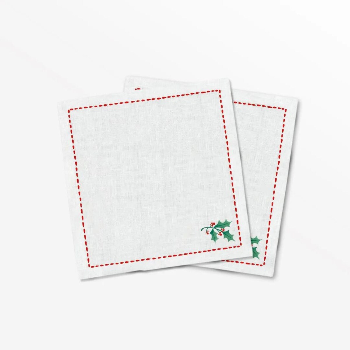 Serwetki świąteczne - Minimalistyczna jemioła (2szt.)