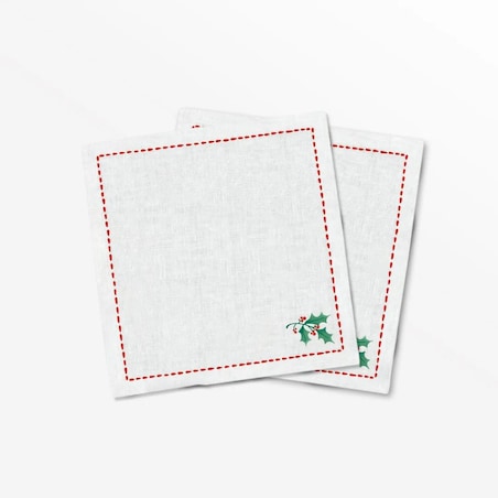 Serwetki świąteczne - Minimalistyczna jemioła (2szt.)