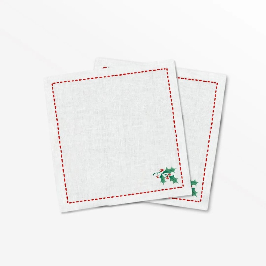 Serwetki świąteczne - Minimalistyczna jemioła (2szt.)