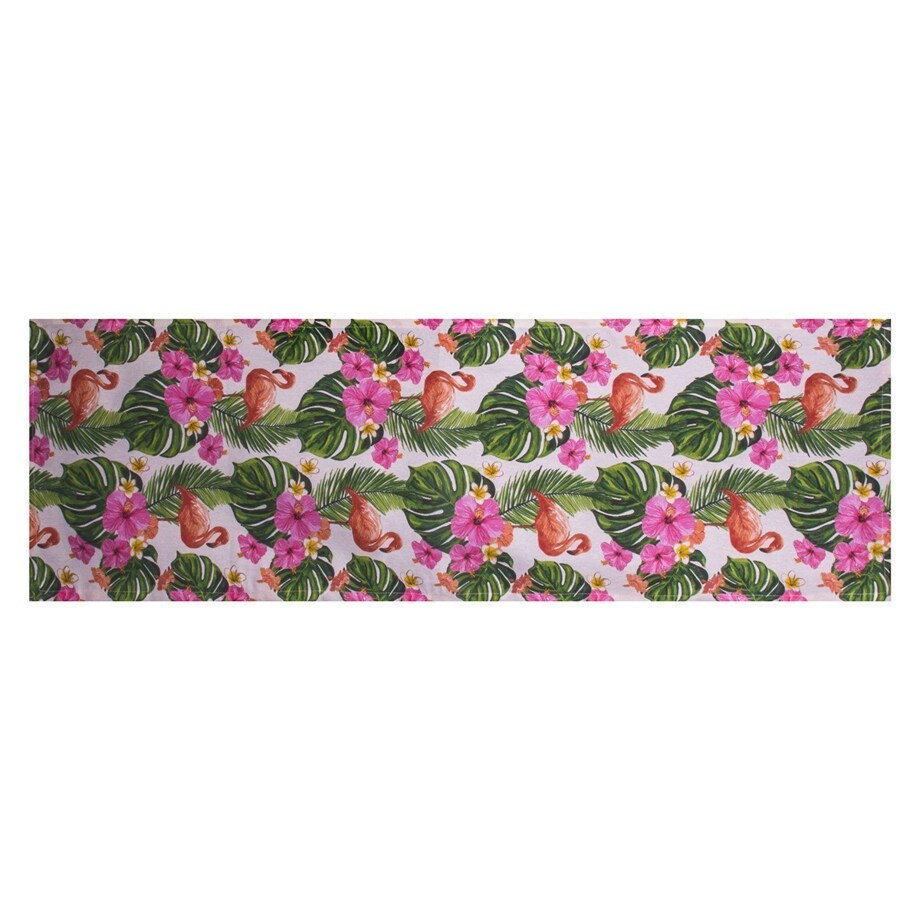 Konsimo MONTERI Bieżnik, biały/zielony/różowy