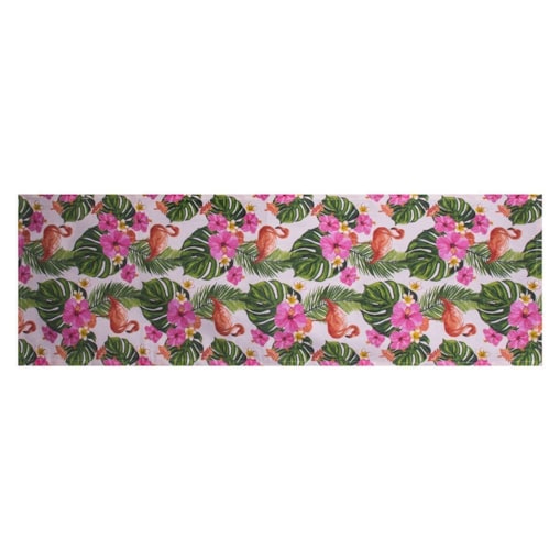 Konsimo MONTERI Bieżnik, biały/zielony/różowy