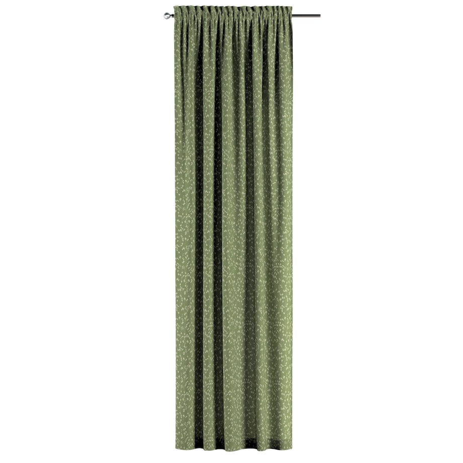 Zasłona na kanale z grzywką 1 szt. 130x260 zielony