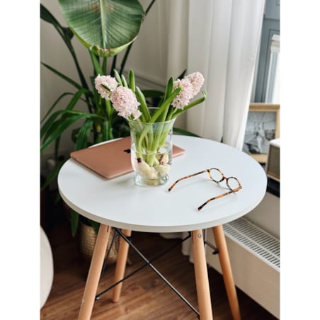 Nowoczesny Skandynawski Biały Okrągły Stół Do Salonu Jadalni Kuchni