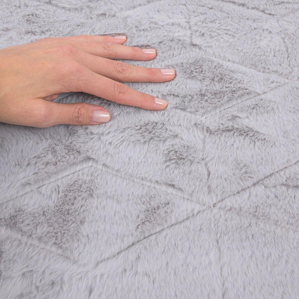 Dywan miękki Rabbit Prestige 120x160 cm e-floor OEKO-TEX szary