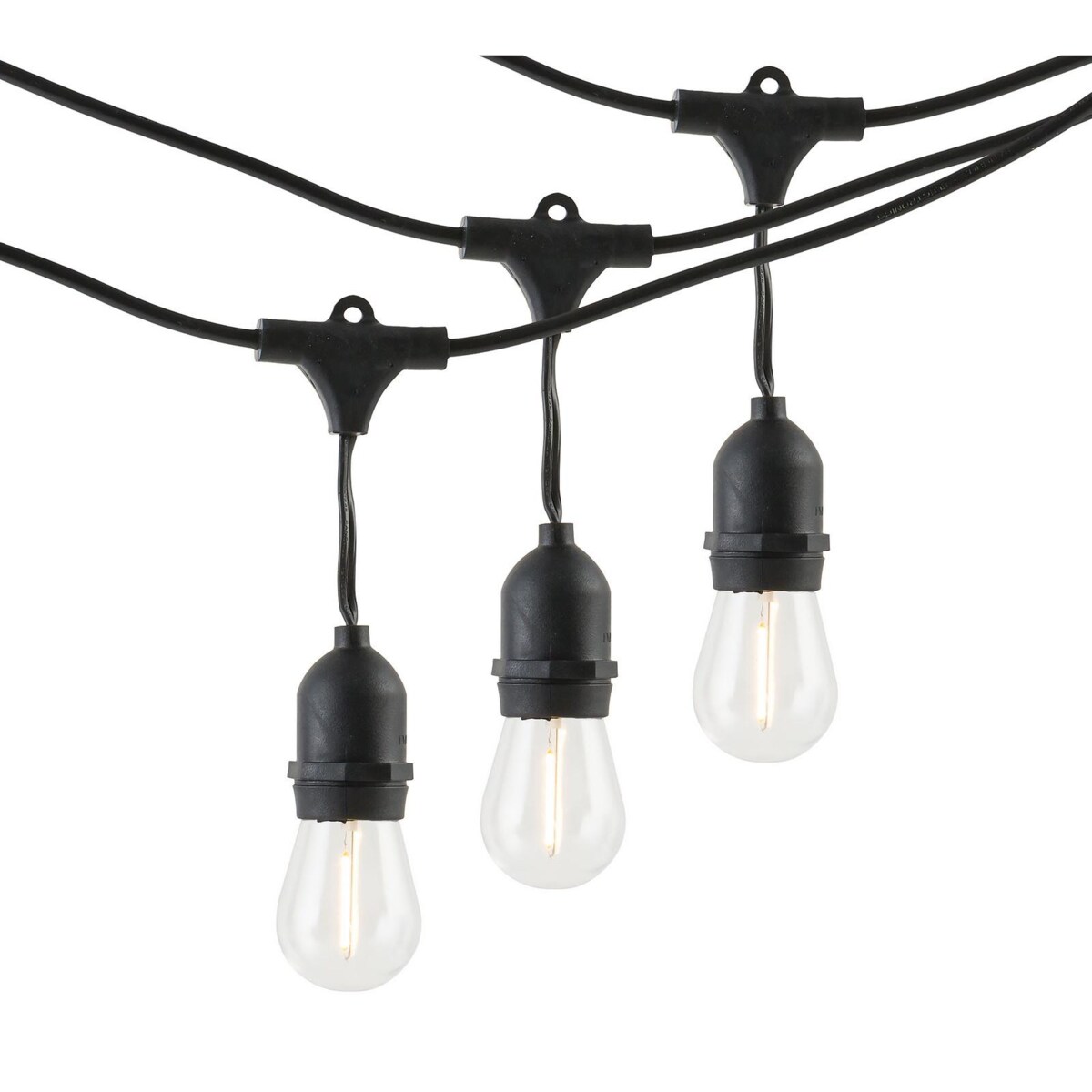 Girlanda świetlna | Wodoodporna | Żarówki LED 10m IP44 | Czarna