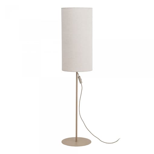 Lampa podłogowa TK Lighting FIENO SABIA beżowa len E27 133 cm
