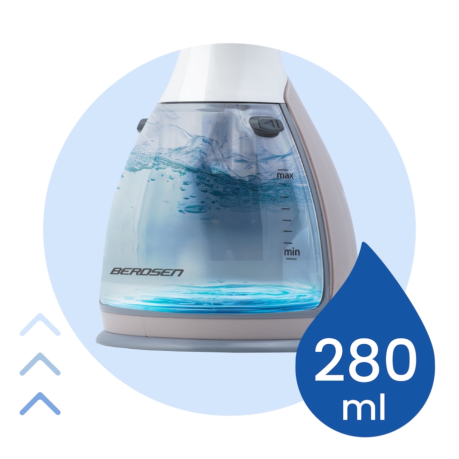 Parownica do ubrań Berdsen 1500W Steamer Żelazko parowe regulacja pary 32g/min