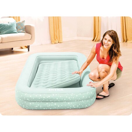 Materac dmuchany Intex jednoosobowy 168x107x25 cm z pompką tłokową