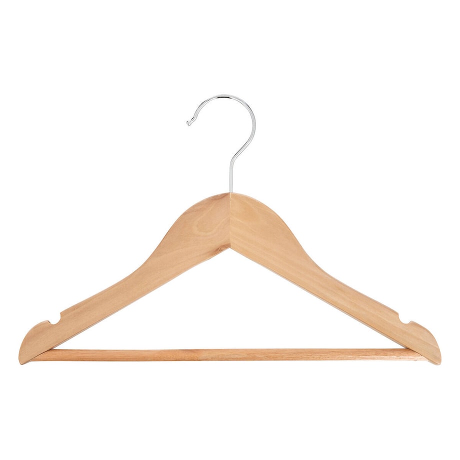 Wieszak na ubrania dla dzieci WOOD, klonowy, 4 sztuki