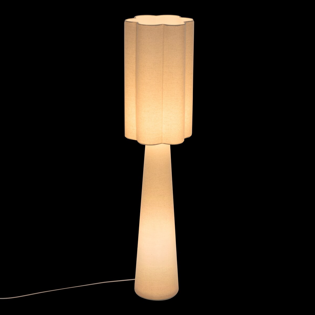 Lampa podłogowa BLANCA, Ø 28 x 124 cm, beżowa