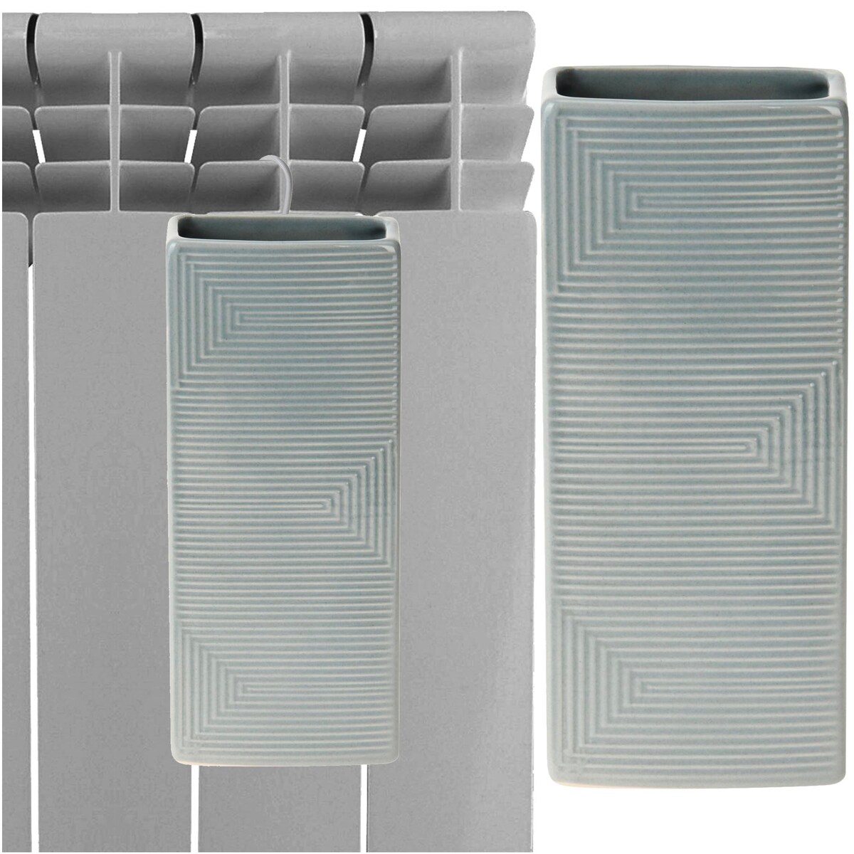 Nawilżacz Powietrza Na Kaloryfer Grzejnik Pojemnik Kwiaty Kolor Stalowy