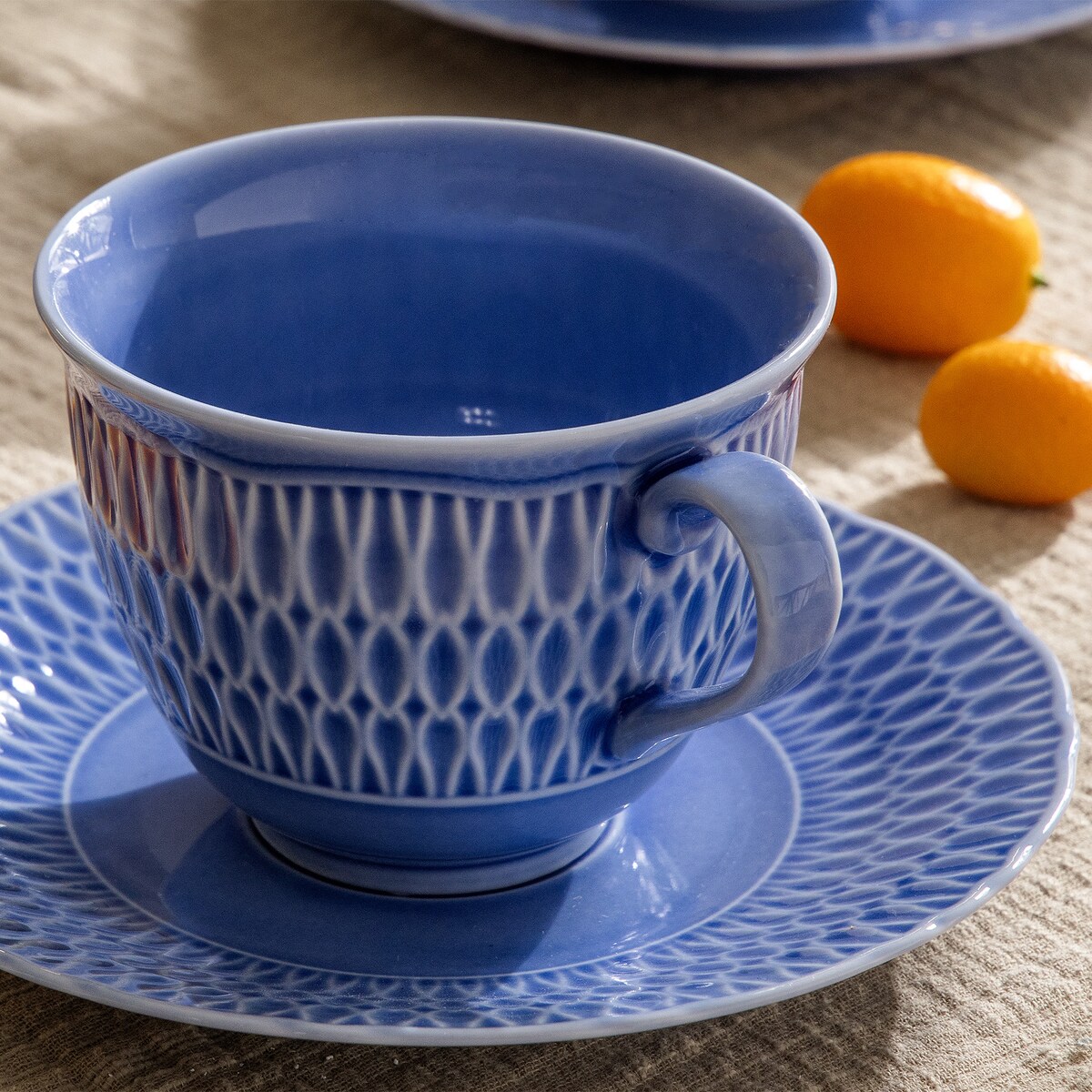 Filiżanka ze spodkiem 2 szt. SOFIA SZAFIROWA