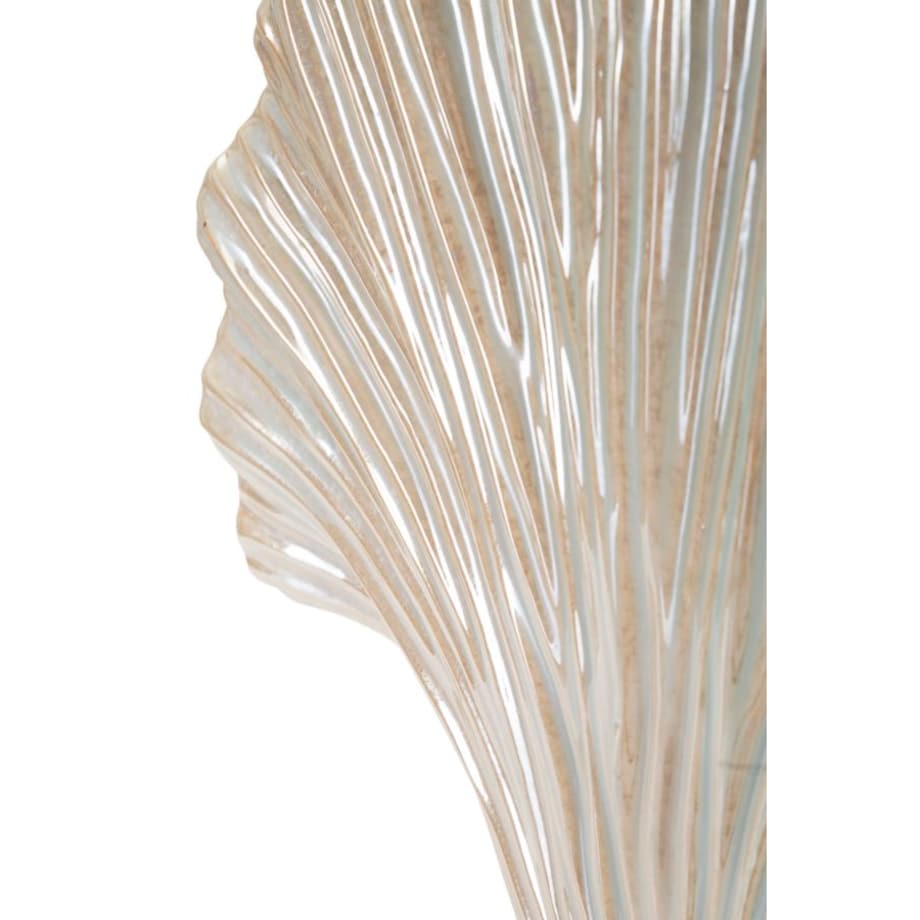 Osłonka dekoracyjna Perly, kolor perłowy, ceramika, 35,5 x 11,5 x 27 cm, styl nowoczesny, na doniczkę do salonu, Mauro Ferretti