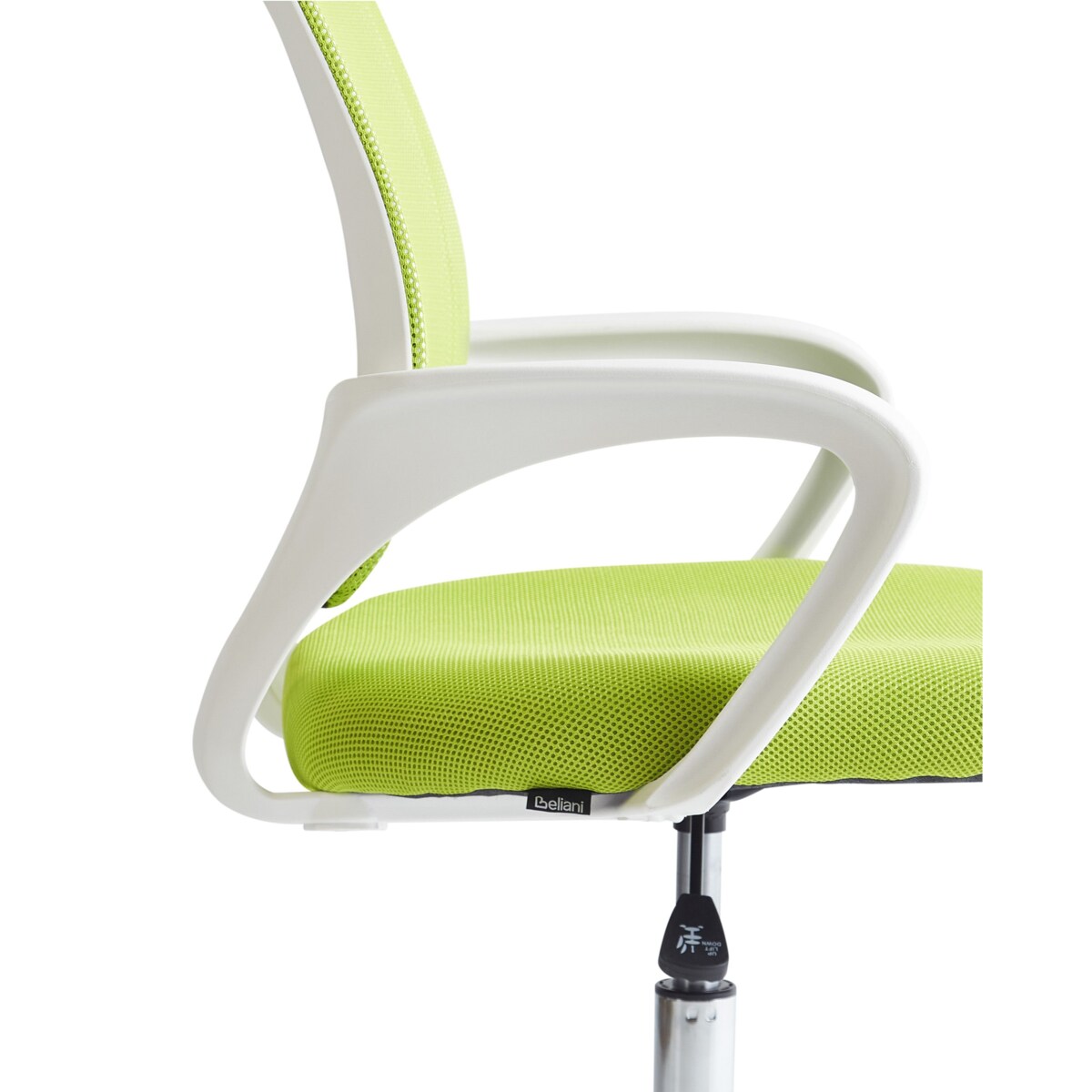 Krzesło biurowe regulowane limonkowe SOLID