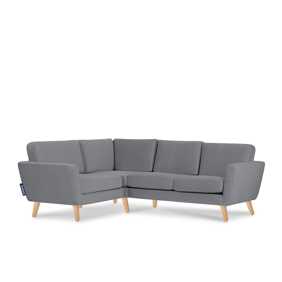 KONSIMO TAGIO Szary narożnik skandynawski, lewy