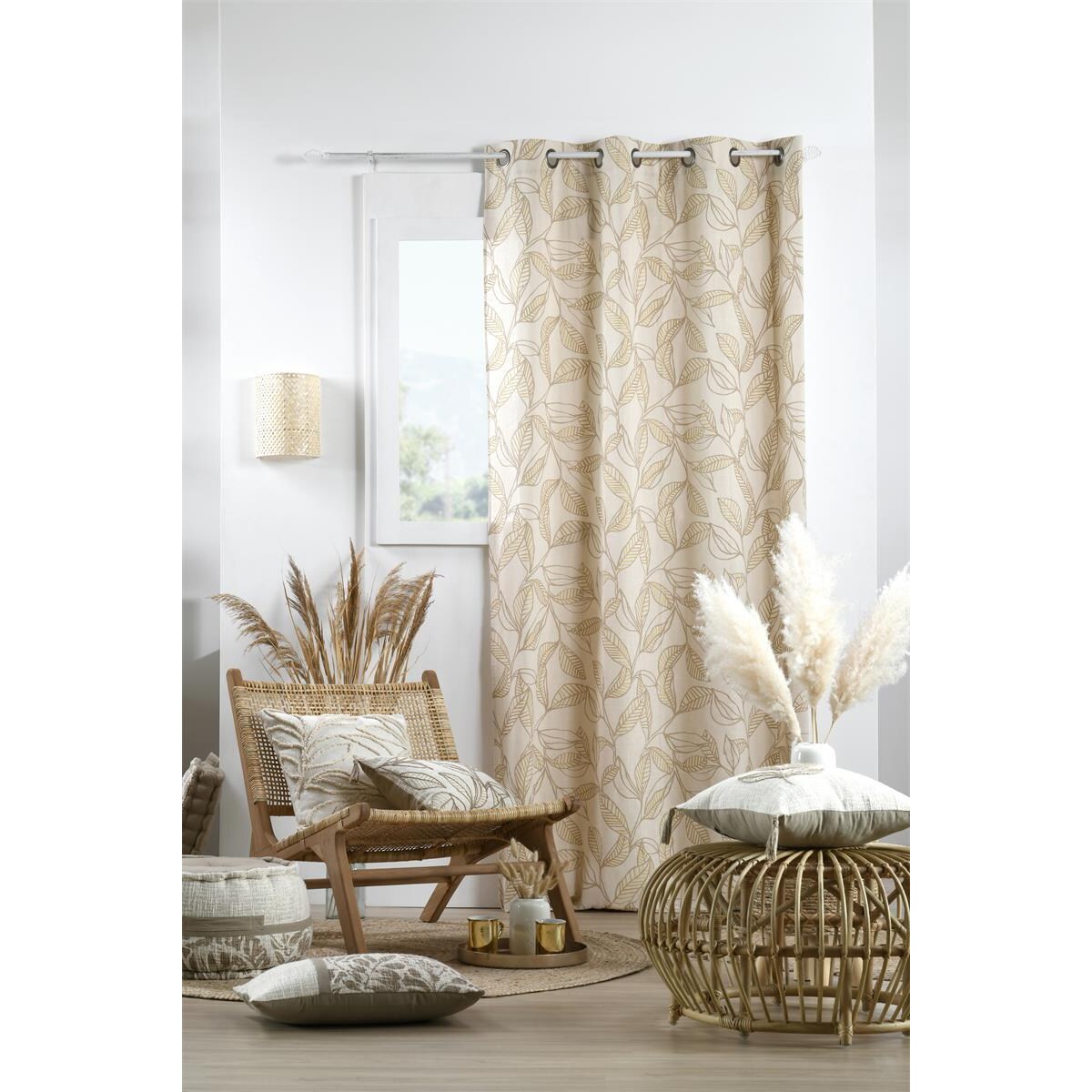 Bawełniana pufa HEMERA, Ø 40 cm