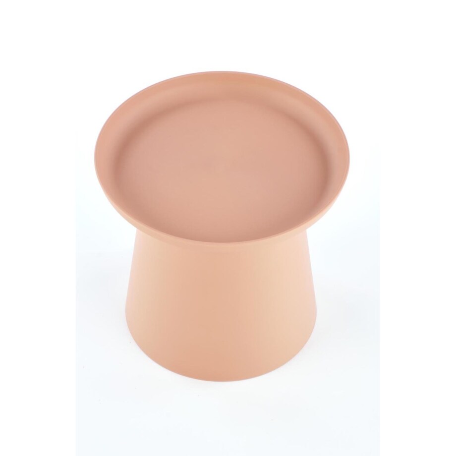 STOLIK KAWOWY Xena OKRĄGŁY 50x46 cm Z TWORZYWA różowy