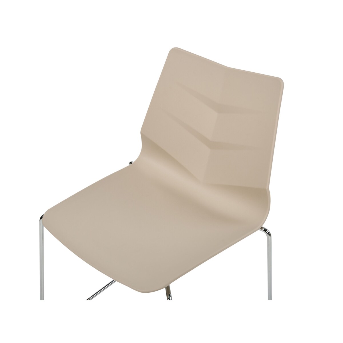 Zestaw 4 krzeseł do jadalni beżowy HARTLEY