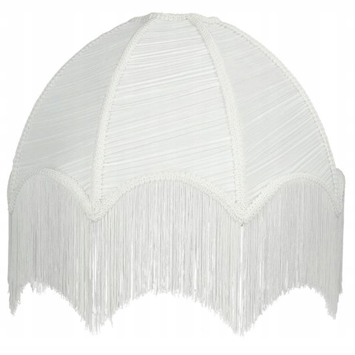 ABAŻUR NA ŻARÓWKĘ KLOSZ DUŻY 45cm E27 E14 DO LAMPY STOJĄCEJ WISZĄCEJ BIAŁY