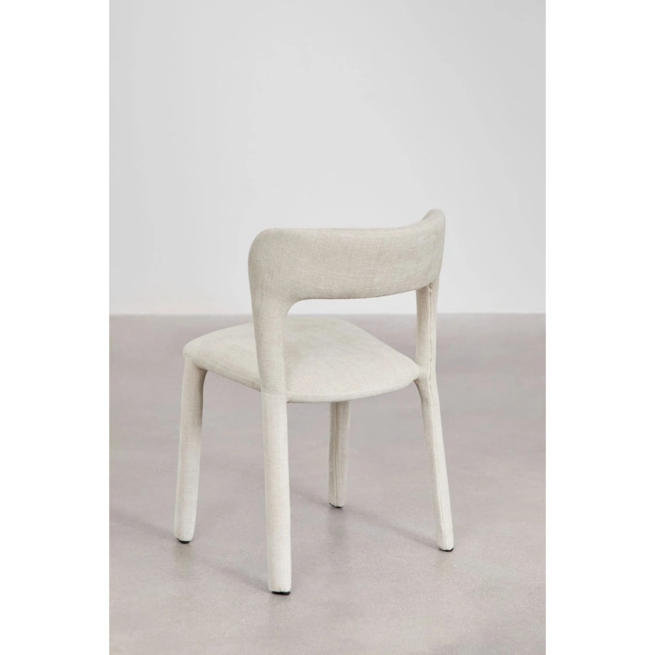 Krzesło do jadalni tapicerowane Brussels kremowe