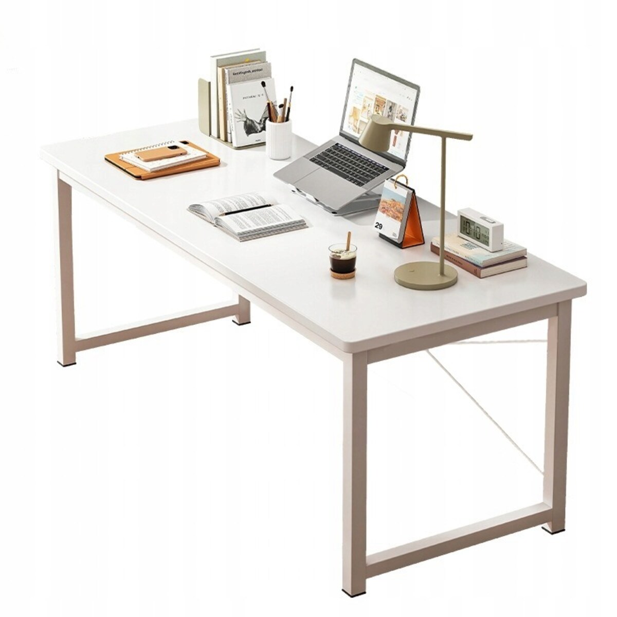 Biurko komputerowe stolik białe młodzieżowe szkolne industrialne 120 cm
