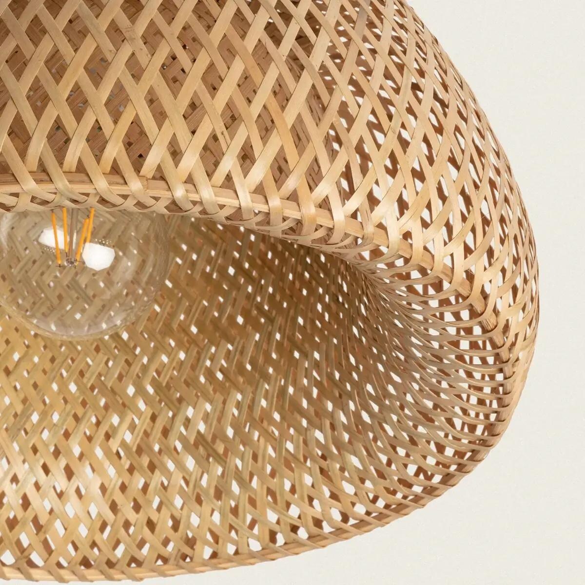 Pleciona lampa sufitowa Boho ABR-PL-BH-E27 Abruzzo bambus brąz