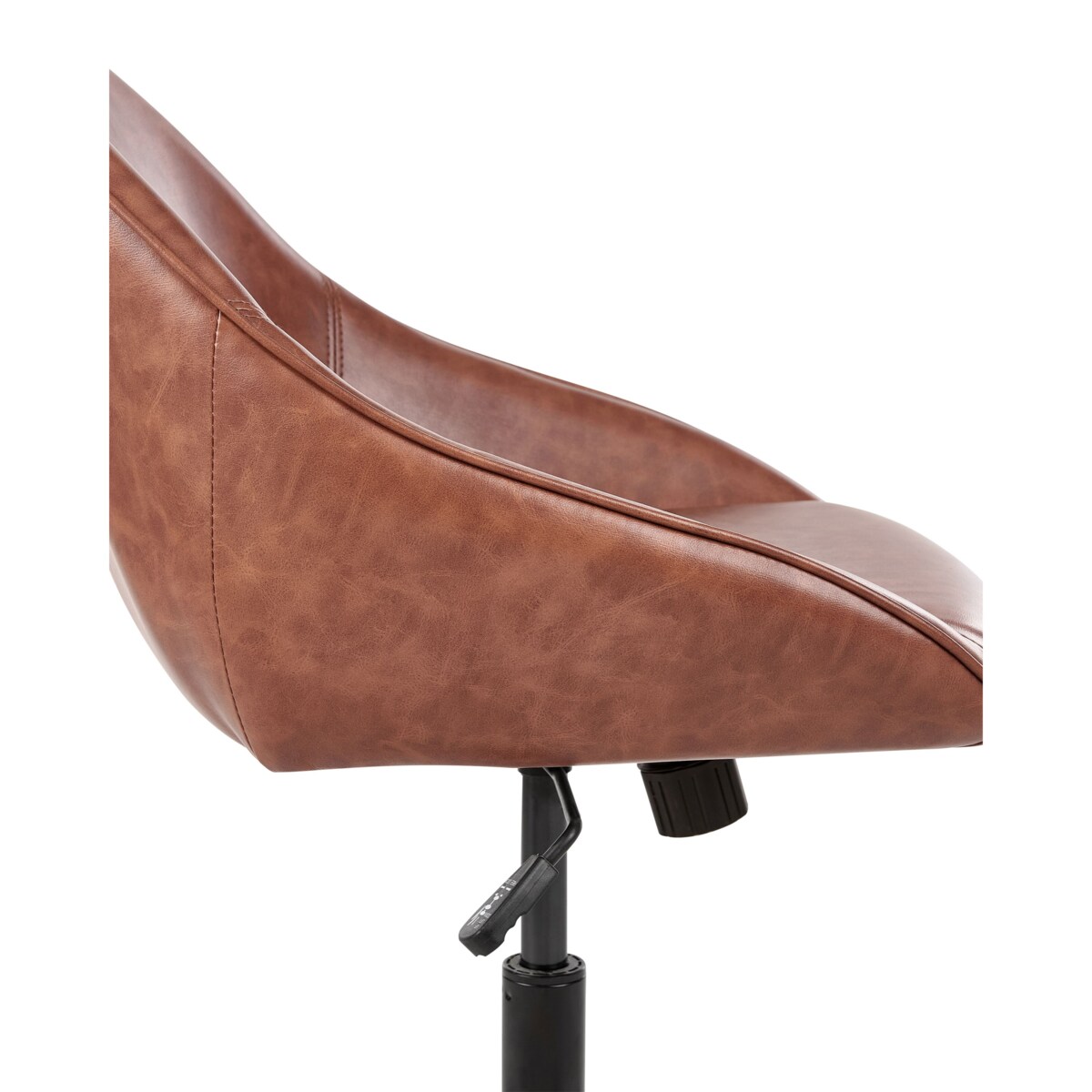 Krzesło biurowe Obrotowy BARDSDALE Ekoskóra Brązowy