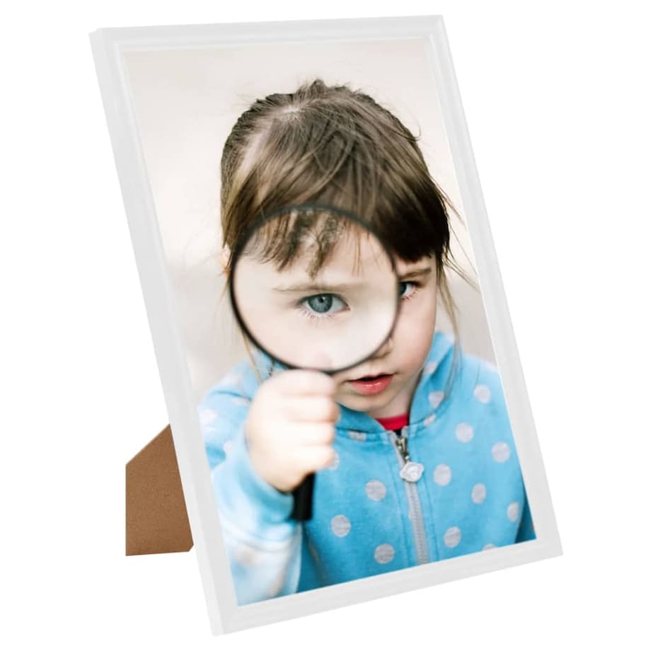 vidaXL Ramki na zdjęcia, 3 szt., stojące, białe, 18x24 cm, MDF