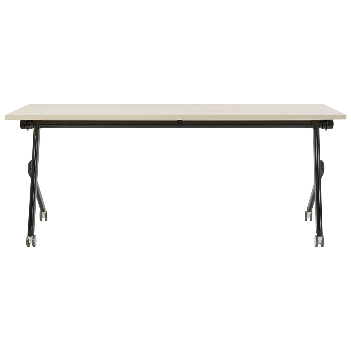 Składane biurko BENDI Jasnobrązowy 180 cm 60 cm Z kółkami