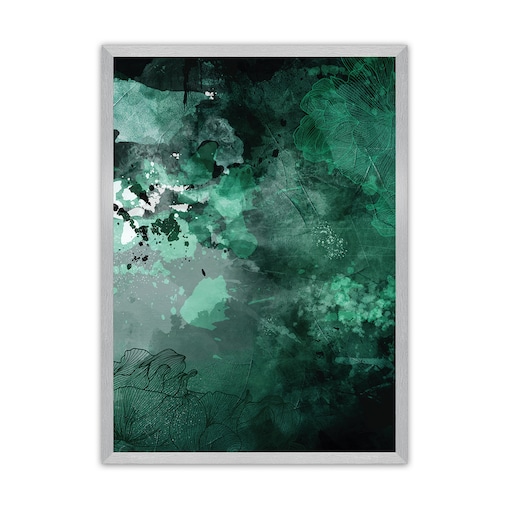 Plakat Abstract I, 30 x 40 cm, Ramka: Srebrna