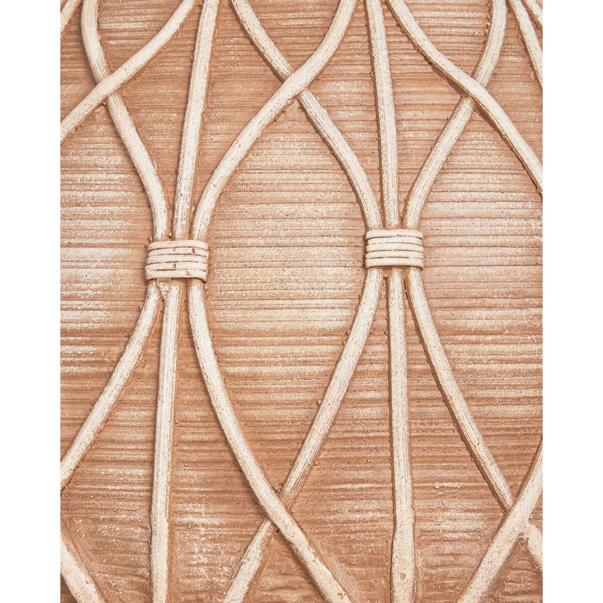 Wazon na kwiaty DOMOKOS Tlenek magnezu 38 cm Jasnobrązowy