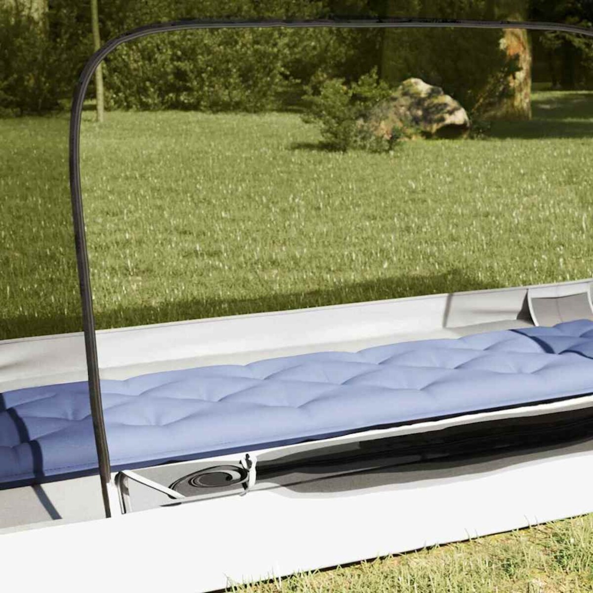 vidaXL Namiot wewnętrzny Czarny 220 x 128 x 110 cm Siatka